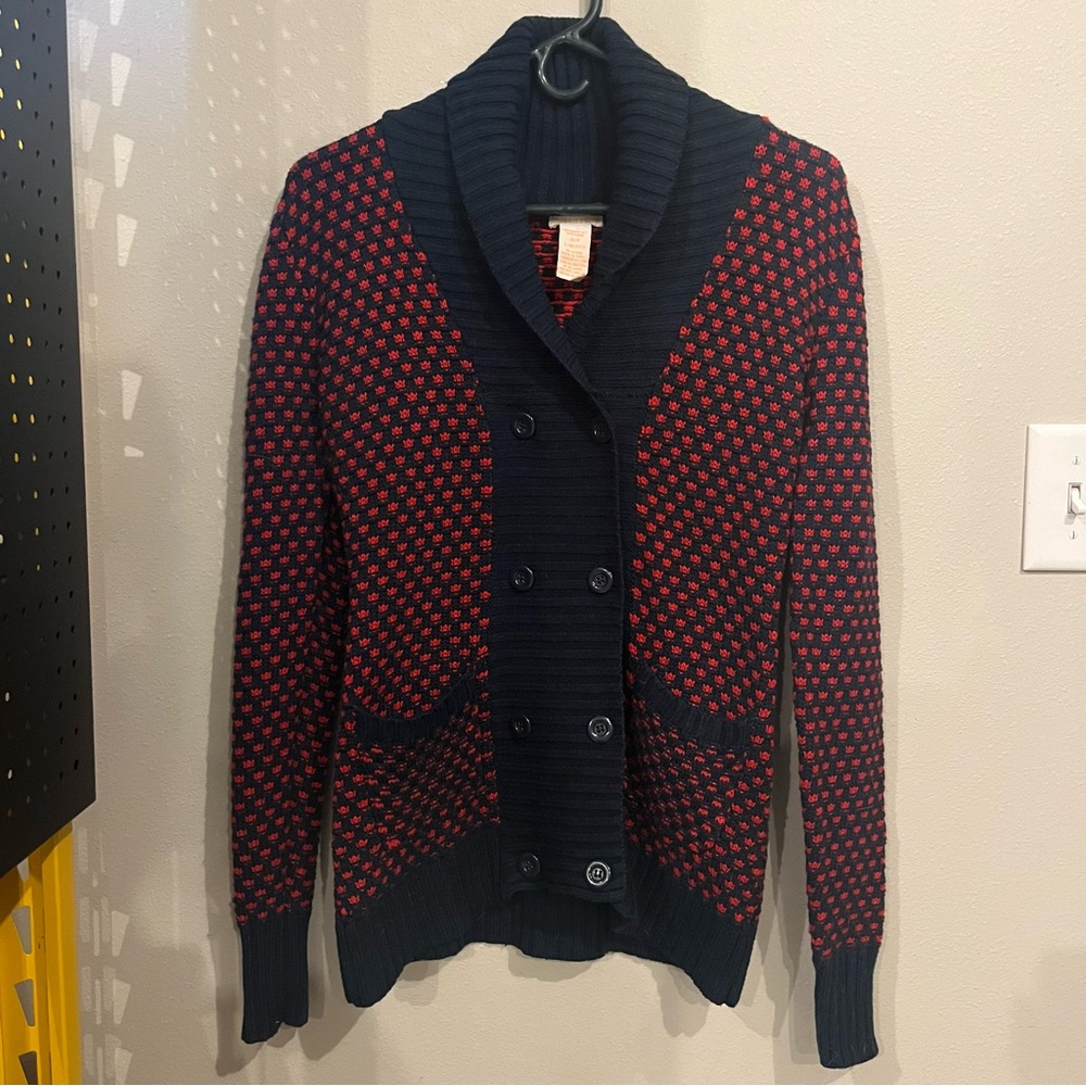 Tulle Anthropologie Acrylic Button Up Cowl Cardigan Sweater Women’s Size Small